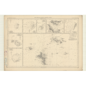 Reproduction carte marine ancienne - 2948 - PRASLIN (île), CURIEUSE (Baie) - SEYCHELLES - INDIEN (Océan) - (1870 - ?)