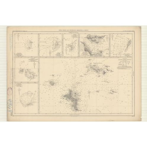 Reproduction carte marine ancienne - 2948 - PRASLIN (île), CURIEUSE (Baie) - SEYCHELLES - INDIEN (Océan) - (1870 - ?) Reproduction carte marine ancienne - 2948 - PRASLIN (île), CURIEUSE (Baie) - SEYCHELLES - INDIEN (Océan) - (1870 - ?)