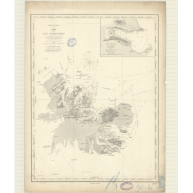 Reproduction carte marine ancienne - 2951 - KERGUELEN (îles) - INDIEN (Océan), INDES (Mer) - (1870 - ?)