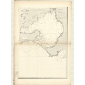 Reproduction carte marine ancienne Shom - 2956 - BASS (Détroit), pORT pHILLIP - AUSTRALIE (Côte Sud) - INDIEN (Océan)