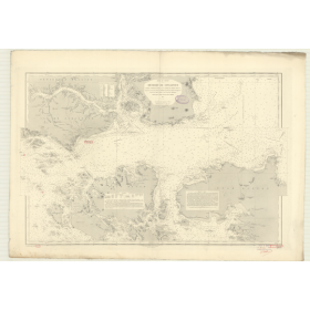 Reproduction carte marine ancienne Shom - 2957 - SINGAPOUR (Détroit), pEDRA BRANCA, RAFFLES - MALAISIE - pACIFIQUE,CHIN