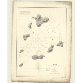 Reproduction carte marine ancienne - 3295 - PHU-QUOC (île - Abords), PIRATES (îles) - PACIFIQUE, SIAM (Golfe), THAILANDE (Golfe)