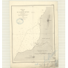 Reproduction carte marine ancienne - 3299 - PHU-QUOC (île), RETRAM (Baie) - PACIFIQUE, SIAM (Golfe), THAILANDE (Golfe) - (1874 -