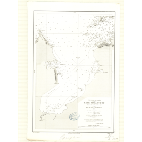 Reproduction carte marine ancienne Shom - 3321 - BORNEO (Côte Nord), SABAH, MALLOUDOU (Baie), MARUDU (Baie) - pACIFIQUE