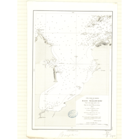 Reproduction carte marine ancienne - 3321 - BORNEO (Côte Nord), SABAH, MALLOUDOU (Baie), MARUDU (Baie) - PACIFIQUE, CHINE (Mer)