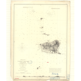 Carte marine ancienne - 3322 - SOULOU (Archipel), SULU (Archipel), CAGAYAN (île) - PACIFIQUE, SULU (Mer) - (1874 - 1979)