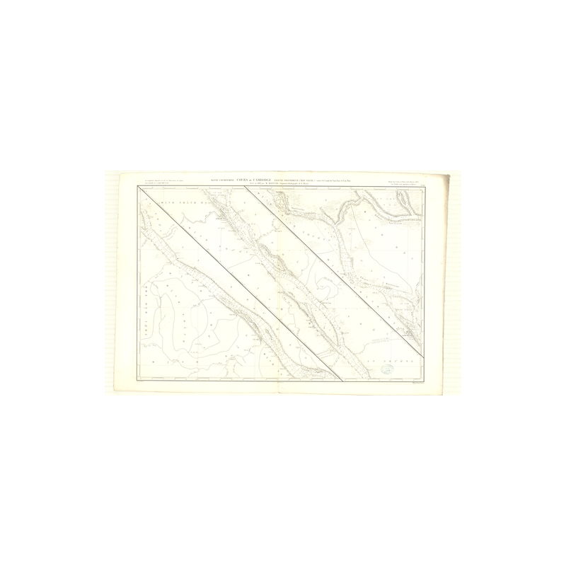 Reproduction carte marine ancienne - 3417 - CAMBODGE (Cours), HAU GIANG (Cours) - COCHINCHINE (Basse), VIETNAM - PACIFIQUE, CHIN
