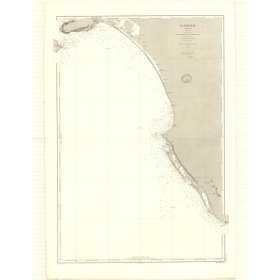 Reproduction carte marine ancienne - 3438 - GRANDE BAIE AUSTRALIENNE, KANGURU (île), NORTHUMBERLAND (Cap) - AUSTRALIE (Côte Sud)