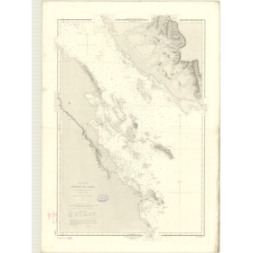 Reproduction carte marine ancienne - 3464 - JUBAL (Détroit) - INDIEN (Océan), ROUGE (Mer) - (1875 - 1984)