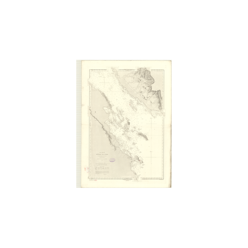 Reproduction carte marine ancienne - 3464 - JUBAL (Détroit) - INDIEN (Océan), ROUGE (Mer) - (1875 - 1984)