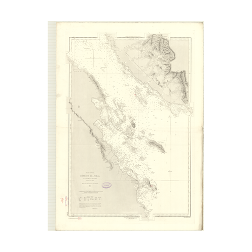 Carte marine ancienne - 3464 - JUBAL (Détroit) - INDIEN (Océan), ROUGE (Mer) - (1875 - 1984)