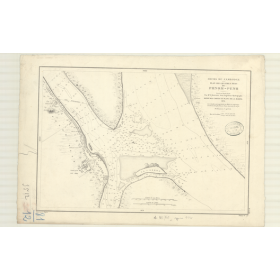 Reproduction carte marine ancienne Shom - 3512 - MEKONG (Cours), CAMBODGE (Cours), pHNOM-PENH (Abords) - CAMBODGE - pACI