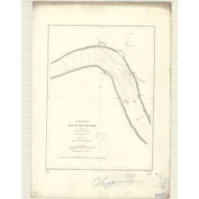 Reproduction carte marine ancienne - 3515 - SAIGON (Rivière), CORAIL (Banc) - COCHINCHINE (Basse), VIETNAM - PACIFIQUE, CHINE (M