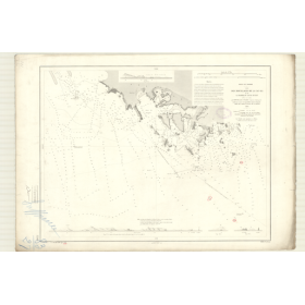 Reproduction carte marine ancienne - 3516 - TONKIN (Golfe), TONG-KIN (Delta), CAC-BA (Mouillage), LACH HUYEN (Mouillage) - VIETN