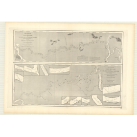 Reproduction carte marine ancienne - 3518 - TONG-KIN (Delta), TONKIN (Golfe), BAC-NINH (Canal), RAPIDES (Canal) - VIETNAM - PACI