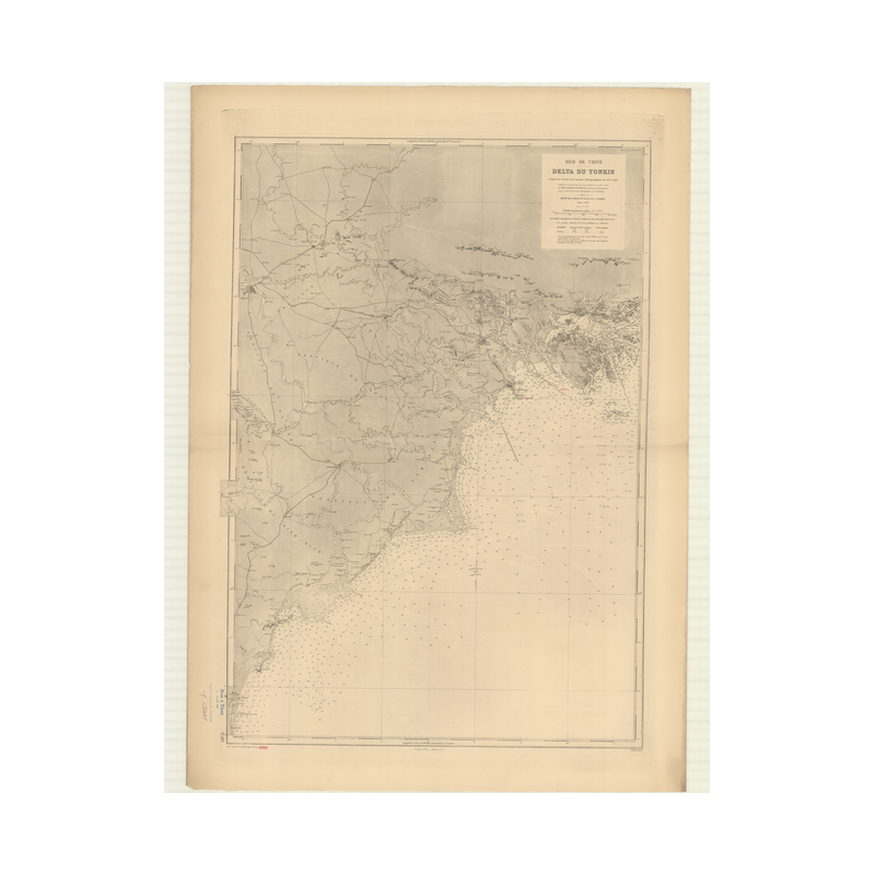 Carte marine ancienne - 3519 - TONKIN (Golfe), TONG KIN (Delta) - VIETNAM - PACIFIQUE, CHINE (Mer) - (1877 - 2012)