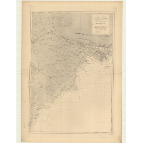 Carte marine ancienne - 3519 - TONKIN (Golfe), TONG KIN (Delta) - VIETNAM - PACIFIQUE, CHINE (Mer) - (1877 - 2012)