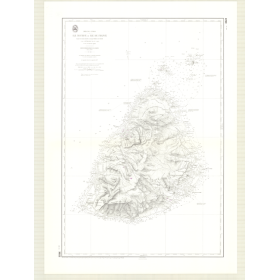 Reproduction carte marine ancienne - 3522 - FRANCE (île) - MAURICE (île) - INDIEN (Océan), INDES (Mer) - (1877 - 1988)