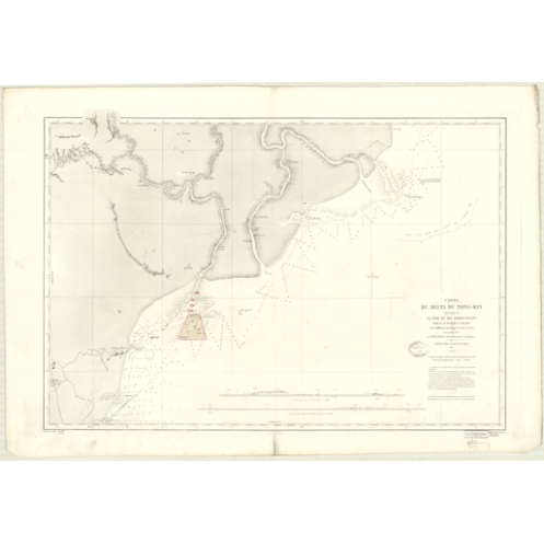 Reproduction carte marine ancienne - 3524 - TONKIN (Golfe), TONG-KIN (Delta), CUA BA, LAC, LACH, TRAN - VIETNAM - PACIFIQUE, CHI Reproduction carte marine ancienne - 3524 - TONKIN (Golfe), TONG-KIN (Delta), CUA BA, LAC, LACH, TRAN - VIETNAM - PACIFIQUE, CHI