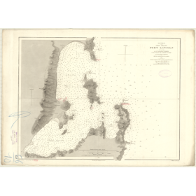 Reproduction carte marine ancienne - 3529 - SPENCER (Golfe), LINCOLN (Port) - AUSTRALIE (Côte Sud) - INDIEN (Océan) - (1877 - ?)