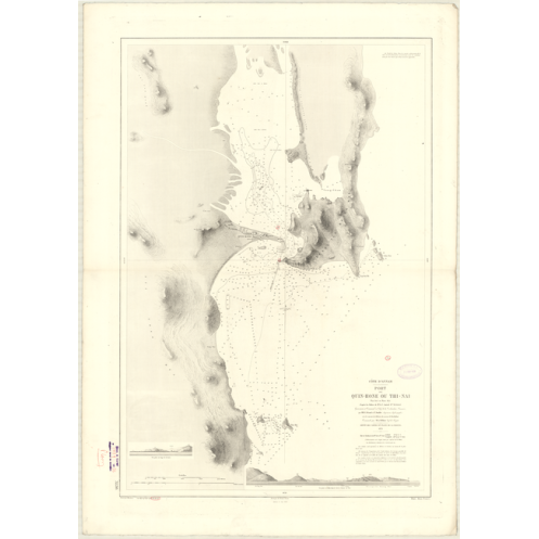 Carte marine ancienne - 3530 - QUIN-HONE (Port), THI-NAI (Port), QUI NHON (Port) - COCHINCHINE, VIETNAM - PACIFIQUE, CHINE (Mer)