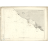 Reproduction carte marine ancienne Shom - 3532 - GALLE (Abords), GINDURAH (Roche), BELLOWS (Roche) - SRI LANKA,CEYLAN -