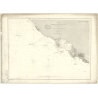 Reproduction carte marine ancienne - 3532 - GALLE (Abords), GINDURAH (Roche), BELLOWS (Roche) - SRI LANKA, CEYLAN - INDIEN (Océa