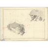 Reproduction carte marine ancienne Shom - 3612 - pERIM (île), MEYUN (île), BAB-EL-MANDEB (Détroit) - INDIEN (Océan),