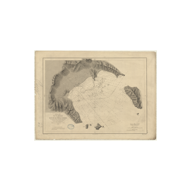 Reproduction carte marine ancienne Shom - 3631 - CONDORE (Poulo), pOULO CONDORE, CON SON - VIETNAM - pACIFIQUE,CHINE (Me