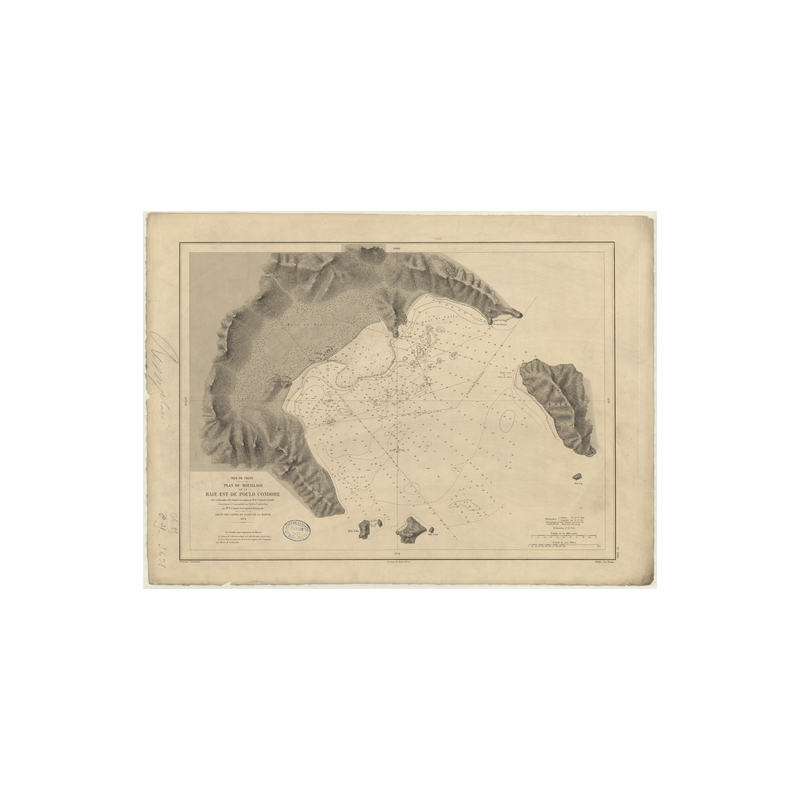 Reproduction carte marine ancienne - 3631 - CONDORE (Poulo), POULO CONDORE, CON SON - VIETNAM - PACIFIQUE, CHINE (Mer) - (1878 -