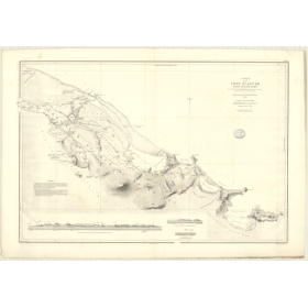 Carte marine ancienne - 3640 - ANNAM, de NANG, HUE - VIETNAM - PACIFIQUE, CHINE (Mer) - (1878 - 1882)