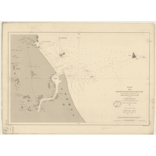 Reproduction carte marine ancienne - 3642 - TONKIN (Golfe), TONG-KIN (Golfe), CUA-HOI (Cours), HON MATT (île), HON MATT, CUA, LO Reproduction carte marine ancienne - 3642 - TONKIN (Golfe), TONG-KIN (Golfe), CUA-HOI (Cours), HON MATT (île), HON MATT, CUA, LO