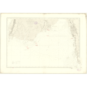 Carte marine ancienne - 3649 - MARTABAN (Golfe), NEGRAIS (Cap), HINZEBAK (île) - BIRMANIE - INDIEN (Océan), BENGALE (Golfe) - (1