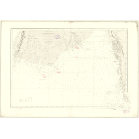 Reproduction carte marine ancienne - 3649 - MARTABAN (Golfe), NEGRAIS (Cap), HINZEBAK (île) - BIRMANIE - INDIEN (Océan), BENGALE