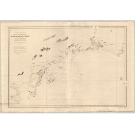 Carte marine ancienne - 3944 - TONG-KIN (Golfe), TONKIN (Golfe), TONKIN, CAC, BA, PAK, HOI - CHINE, VIETNAM - PACIFIQUE - (1883
