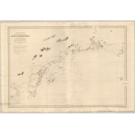 Reproduction carte marine ancienne - 3944 - TONG-KIN (Golfe), TONKIN (Golfe), TONKIN, CAC, BA, PAK, HOI - CHINE, VIETNAM - PACIF