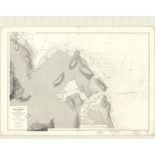 Reproduction carte marine ancienne Shom - 5376 - RIGNY (Baie - Abords) - MADAGASCAR (Côte Nord-Est) - INDIEN (Océan) -