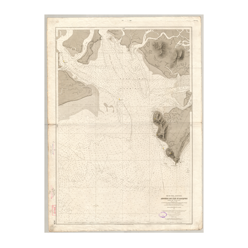 Reproduction carte marine ancienne Shom - 5428 - SAINT-JACQUES (Cap - Abords), GANH-RAI (Baie) - COCHINCHINE,VIETNAM - p