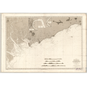 Carte marine ancienne - 5495 - SAINT-JACQUES (Cap - Abords), CUA BA LAI, KE GA (Pointe) - INDOCHINE, VIETNAM - PACIFIQUE, CHINE