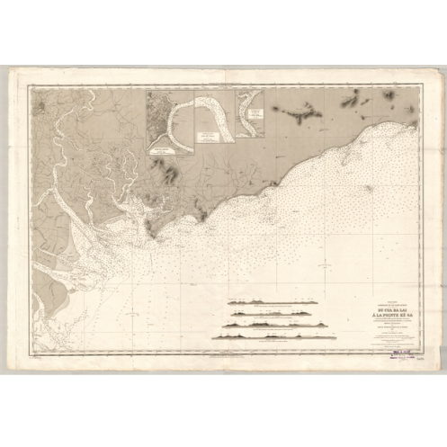 Reproduction carte marine ancienne - 5495 - SAINT-JACQUES (Cap - Abords), CUA BA LAI, KE GA (Pointe) - INDOCHINE, VIETNAM - PACI Reproduction carte marine ancienne - 5495 - SAINT-JACQUES (Cap - Abords), CUA BA LAI, KE GA (Pointe) - INDOCHINE, VIETNAM - PACI