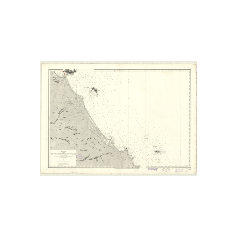Reproduction carte marine ancienne - 5659 - ANNAM, BATANGAN (Cap), TOURANE (Cap) - VIETNAM - PACIFIQUE, CHINE (Mer) - (1929 - 20