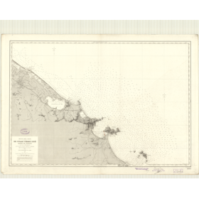 Reproduction carte marine ancienne Shom - 5660 - ANNAM, TOURANE (Abords), d'-NANG (Abords), CULAO CHAM, HUE - VIETNAM -