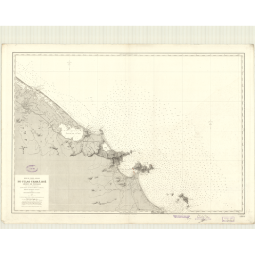 Reproduction carte marine ancienne - 5660 - ANNAM, TOURANE (Abords), DA-NANG (Abords), CULAO CHAM, HUE - VIETNAM - PACIFIQUE, CH Reproduction carte marine ancienne - 5660 - ANNAM, TOURANE (Abords), DA-NANG (Abords), CULAO CHAM, HUE - VIETNAM - PACIFIQUE, CH