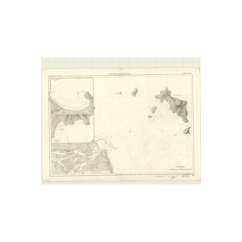 Reproduction carte marine ancienne - 5661 - ANNAM, CHON MAY (Baie), TUA MOI (Baie) - VIETNAM - PACIFIQUE, CHINE (Mer) - (1927 -