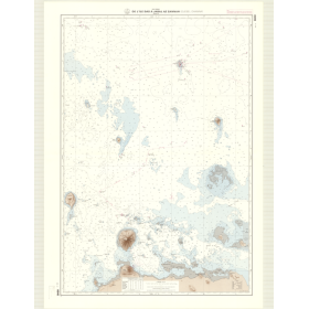 Reproduction carte marine ancienne Shom - 6640 - JABAL AZ ZANNAH (Abords), d'EBEL d'ANNA (Abords), des (île), JABAL AZ