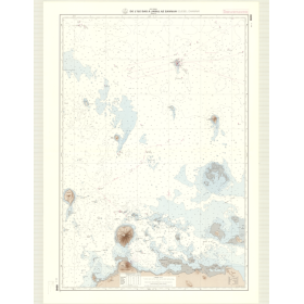 Reproduction carte marine ancienne - 6640 - JABAL AZ ZANNAH (Abords), DJEBEL DHANNA (Abords), DAS (île), JABAL AZ ZANNAH - EMIRA
