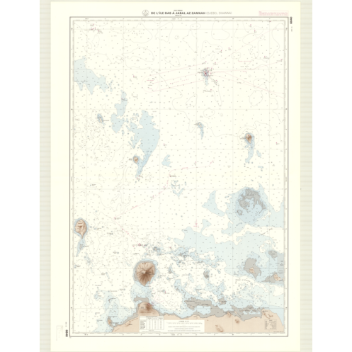 Reproduction carte marine ancienne - 6640 - JABAL AZ ZANNAH (Abords), DJEBEL DHANNA (Abords), DAS (île), JABAL AZ ZANNAH - EMIRA Reproduction carte marine ancienne - 6640 - JABAL AZ ZANNAH (Abords), DJEBEL DHANNA (Abords), DAS (île), JABAL AZ ZANNAH - EMIRA