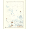 Reproduction carte marine ancienne - 6640 - JABAL AZ ZANNAH (Abords), DJEBEL DHANNA (Abords), DAS (île), JABAL AZ ZANNAH - EMIRA