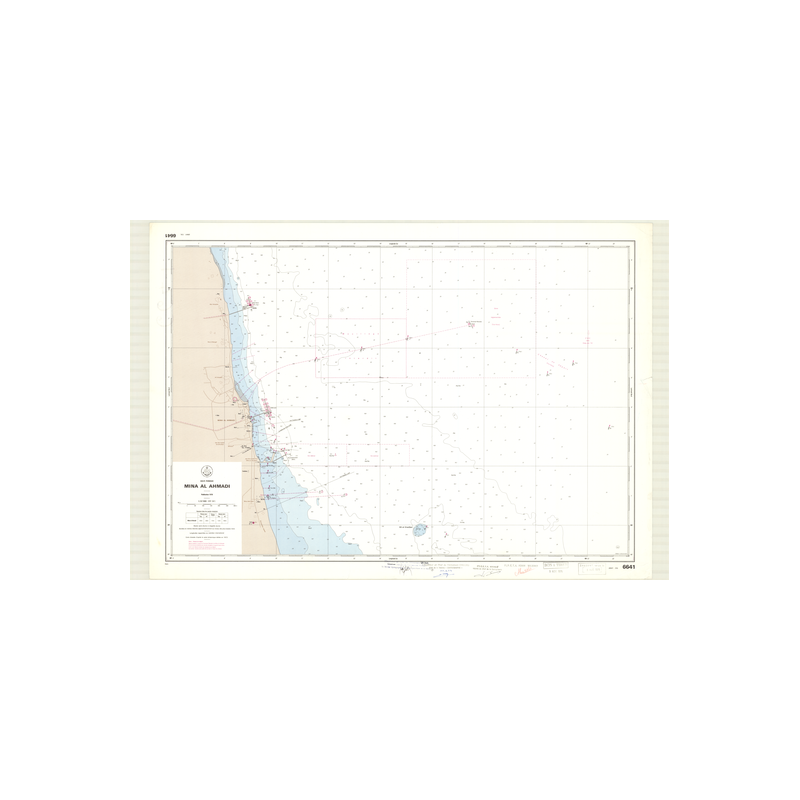 Reproduction carte marine ancienne - 6641 - MINA AL AHMADI - KOWEIT - INDIEN (Océan), PERSIQUE (Golfe) - (1976 - 1999)