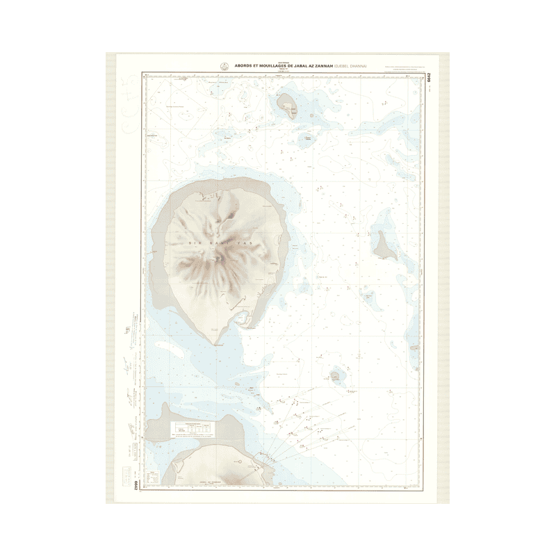 Carte marine ancienne - 6642 - JABAL AZ ZANNAH (Mouillages - Abords), DJEBEL DHANNA (Mouillages - Abords) - EMIRATS ARABES UNIS